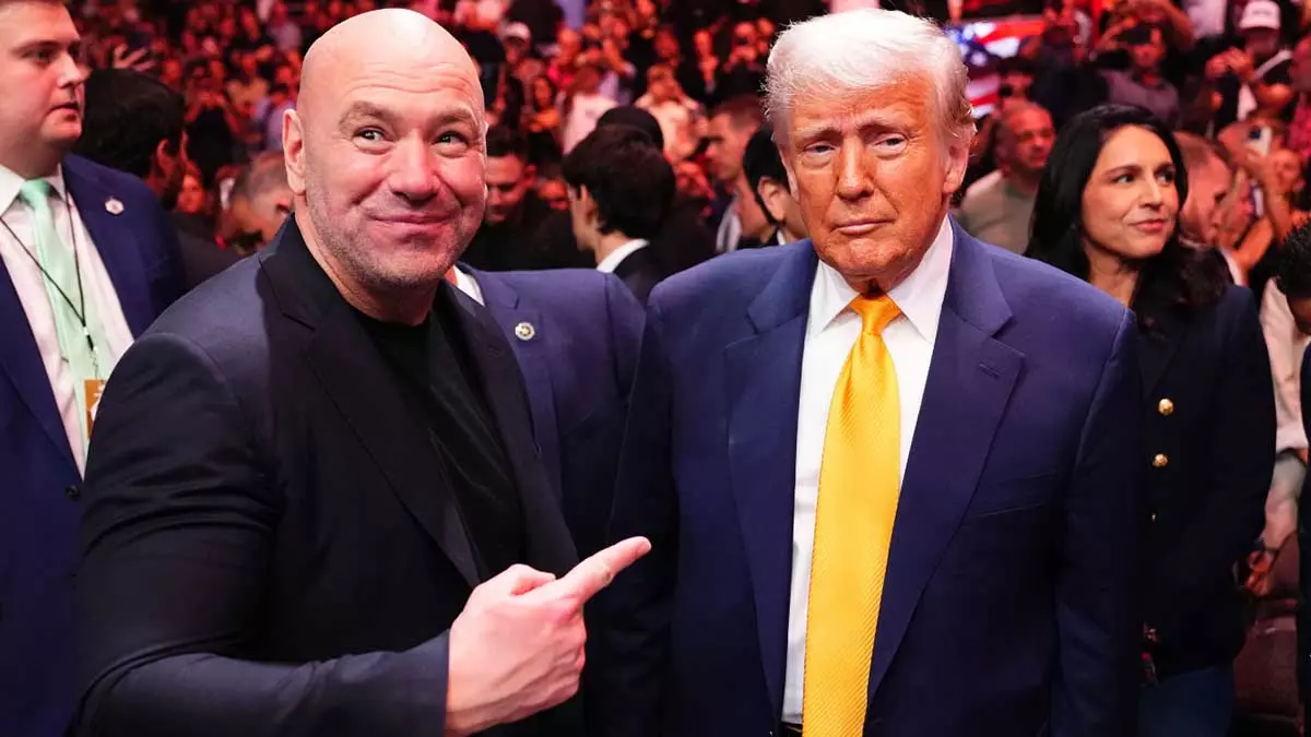 Дана Уайт и Дональд Трамп