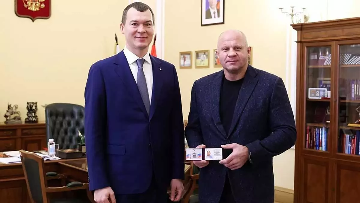 Михаил Дегтярёв и Фёдор Емельяненко