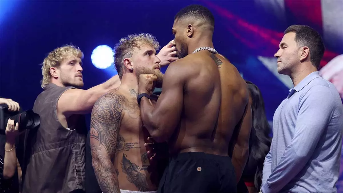 Джейк Пол и Энтони Джошуа