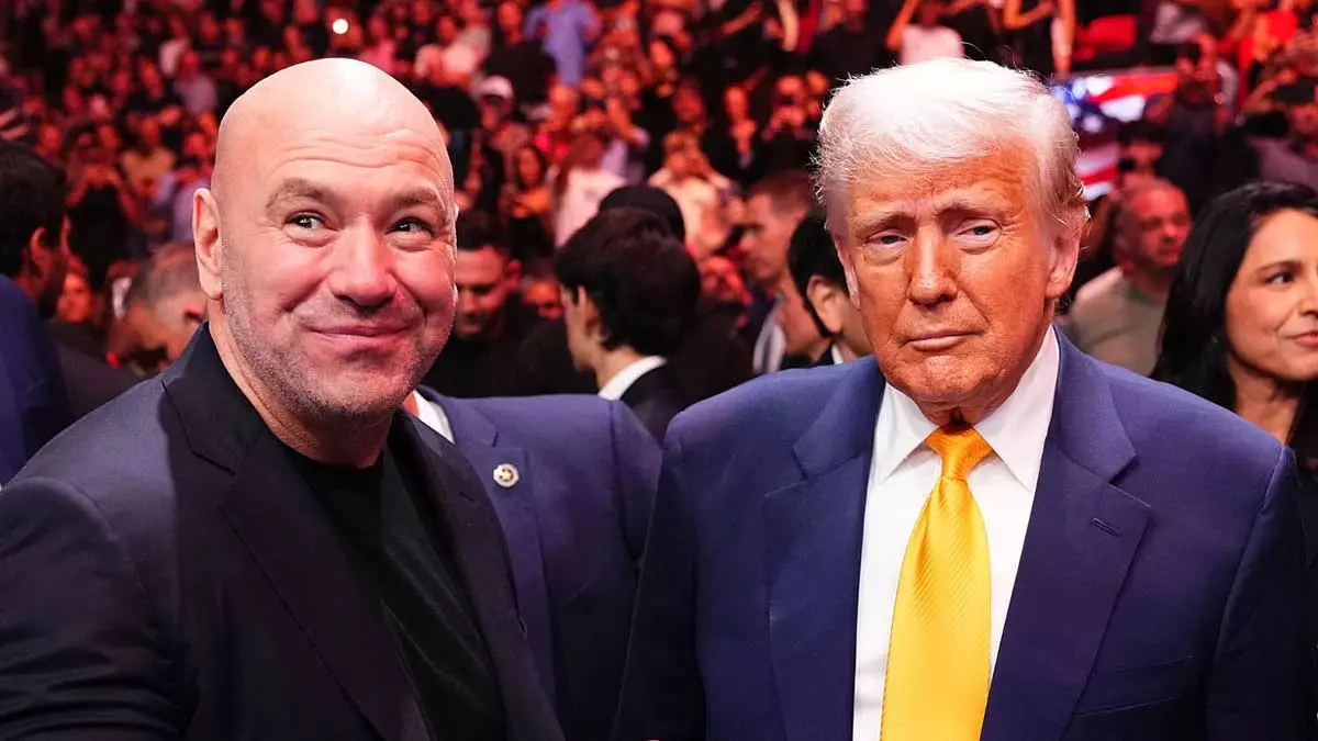 Дана Уайт и Дональд Трамп