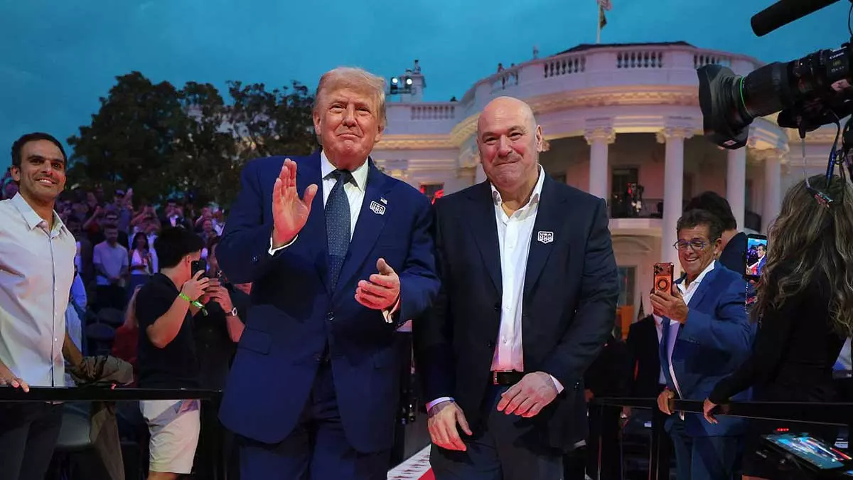 Дональд Трамп и Дана Уайт