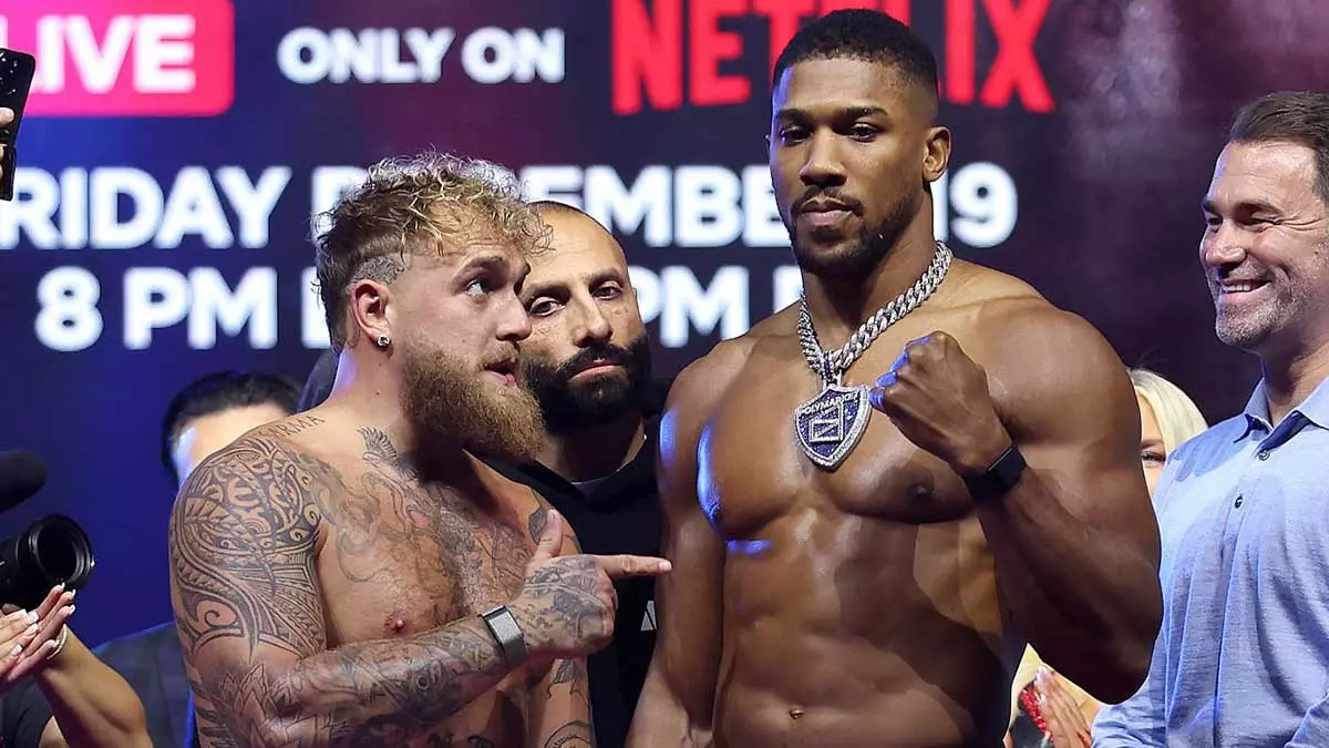 Джейк Пол и Энтони Джошуа