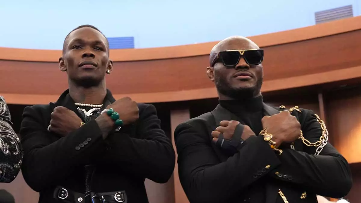 Исраэль Адесанья и Камару Усман