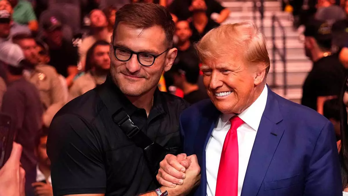 Стипе Миочич и Дональд Трамп