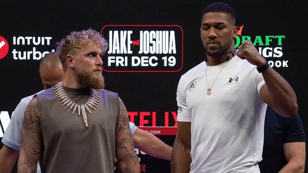 Джейк Пол и Энтони Джошуа