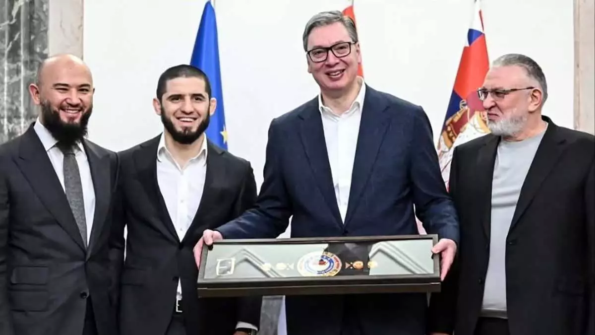 Ислам Махачев и Александр Вучич