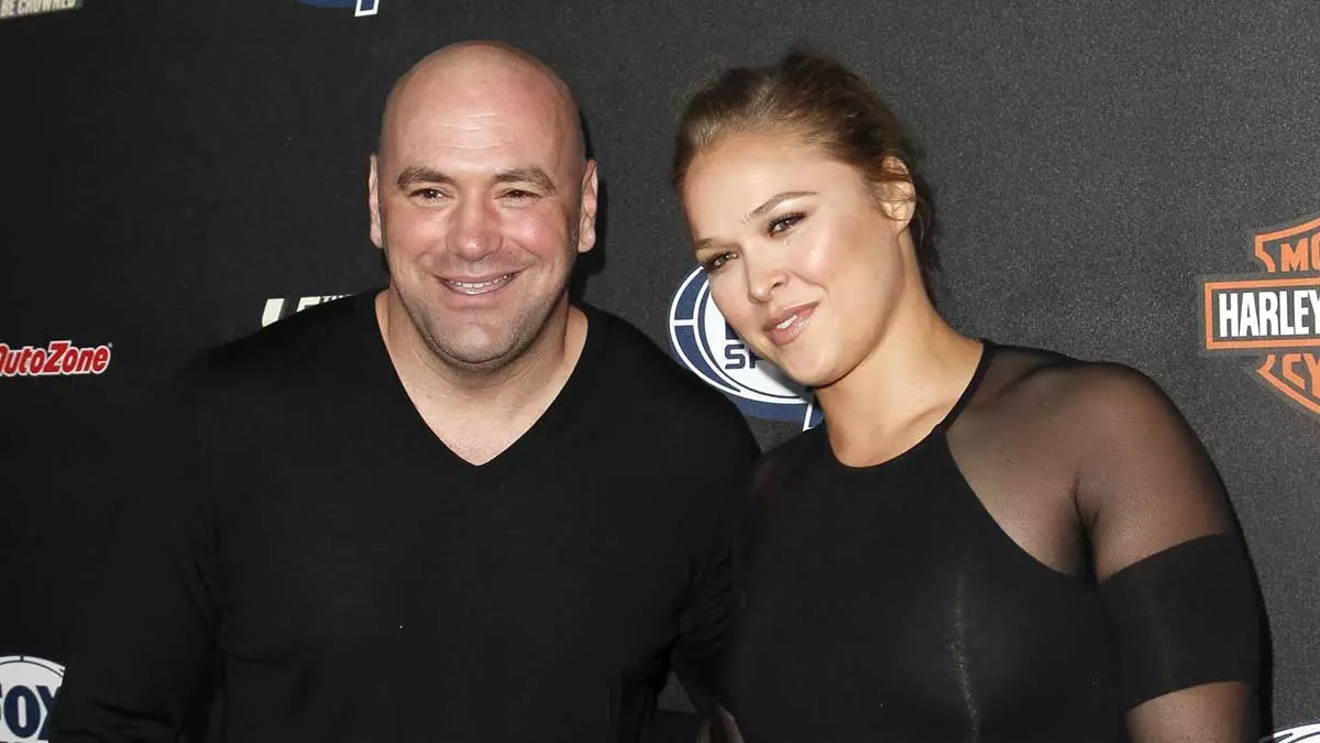 Дана Уайт и Ронда Роузи