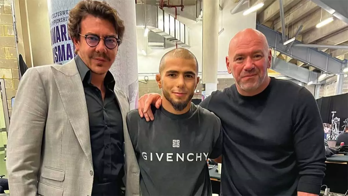 Хантер Кэмпбелл, Мухаммад Мокаев и Дана Уайт