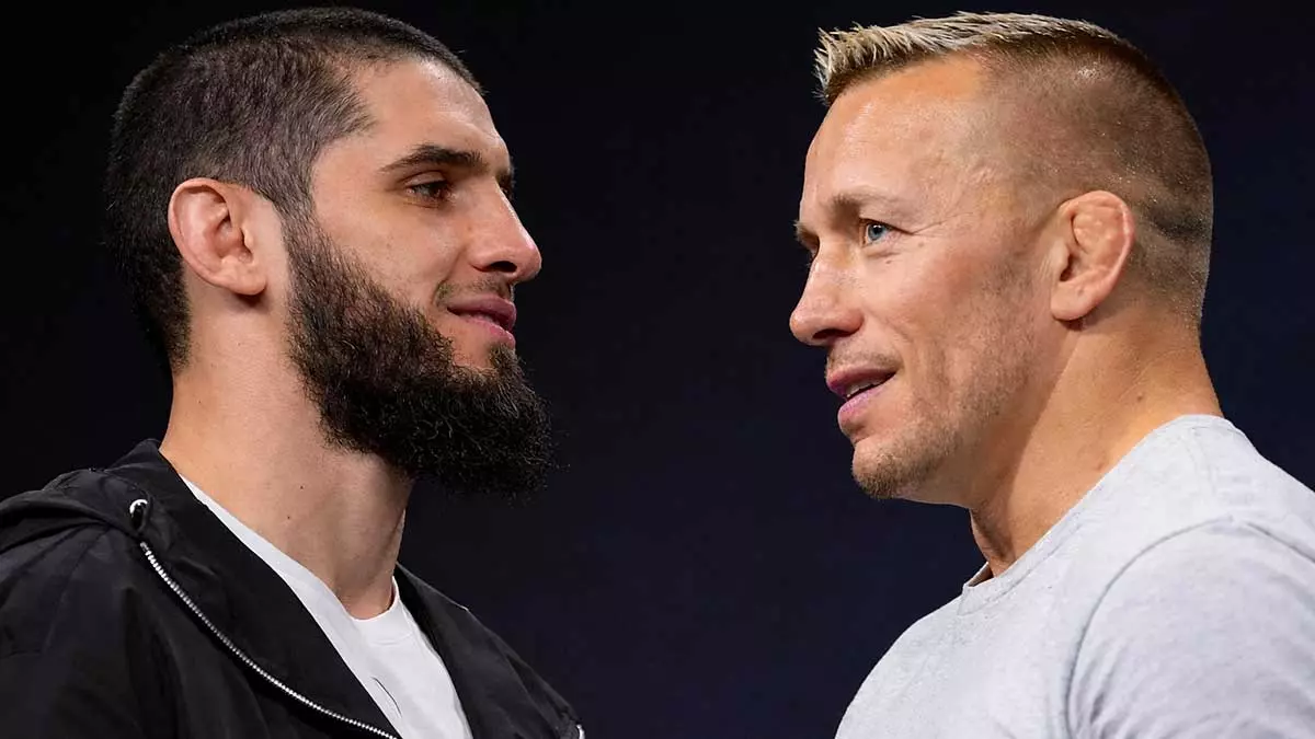 Ислам Махачев и Джордж Сент-Пьерр