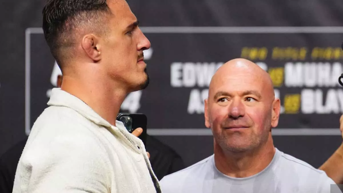 Том Аспиналл и Дана Уайт