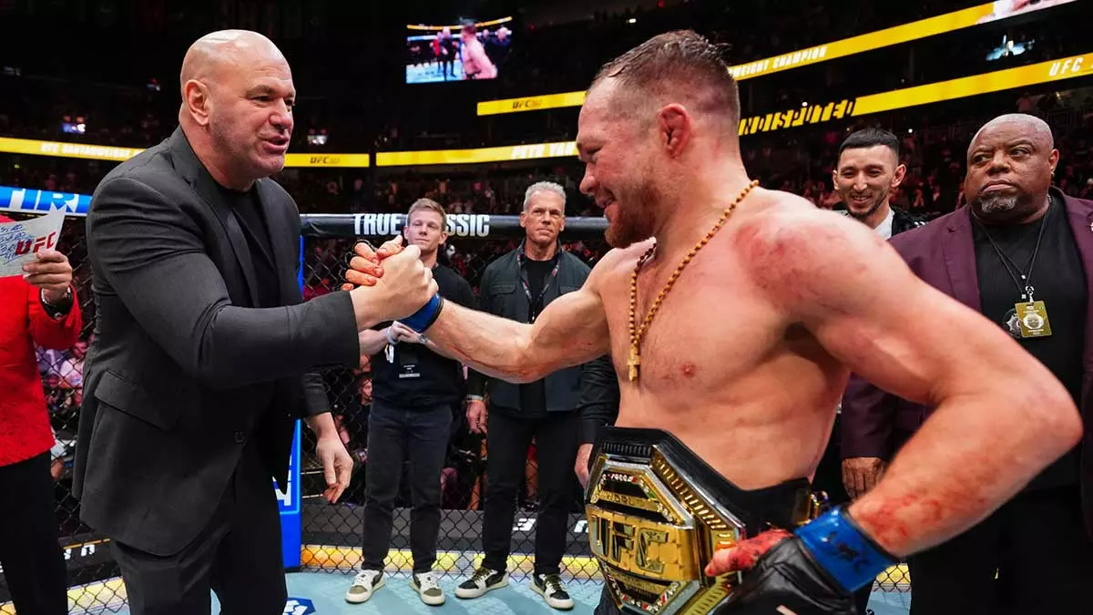 Дана Уайт и Пётр Ян