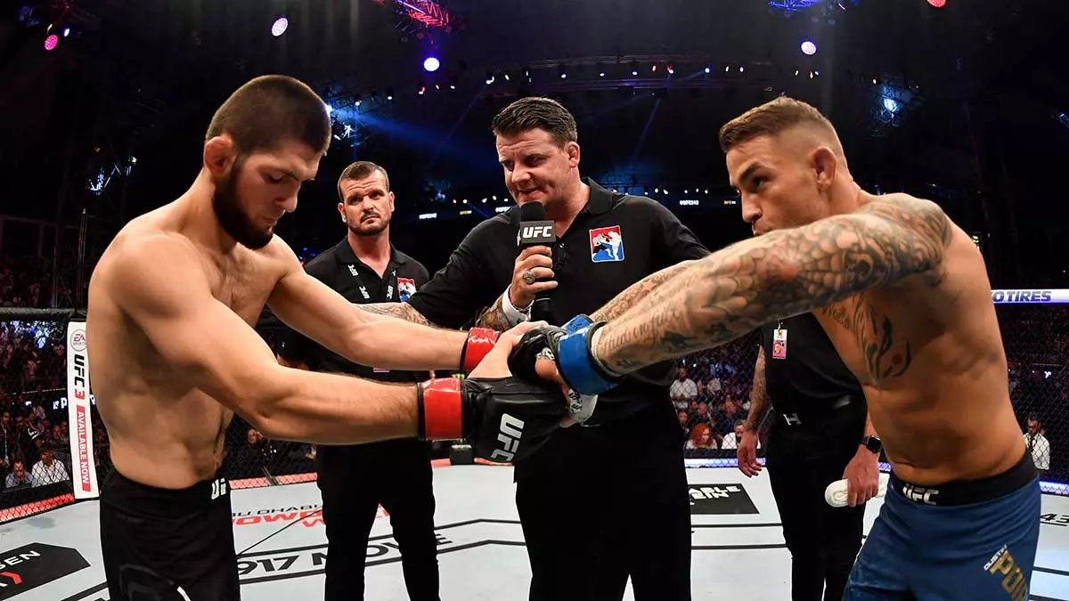 Хабиб Нурмагомедов и Дастин Порье