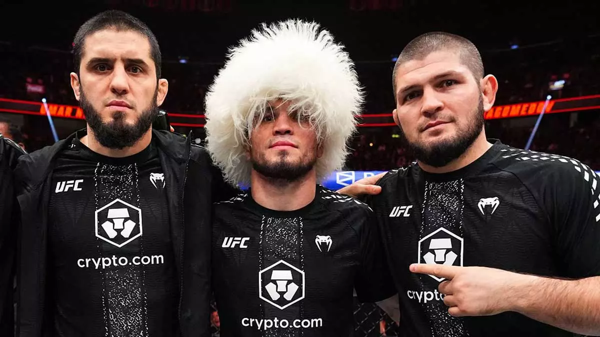 Ислам Махачев, Умар и Хабиб Нурмагомедовы